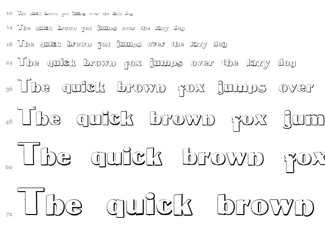 MateusBold font waterfall
